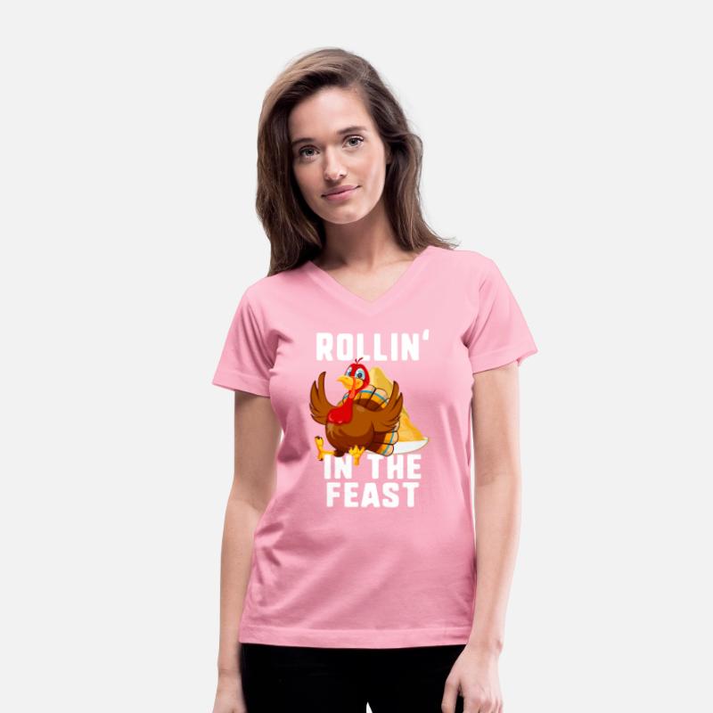 Thanksgiving Shirt, Rollin' In The Feast Funny