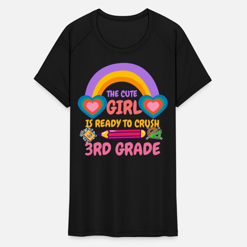 The cute girl is ready to crush 3rd grade
