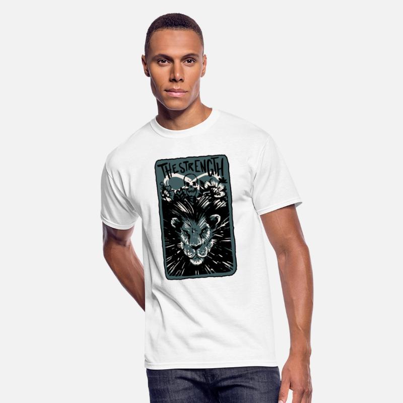 The Strength Skeleton Skull Tarot Card