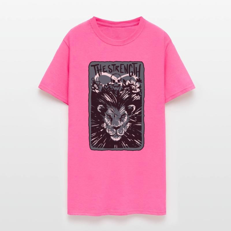 The Strength Skeleton Skull Tarot Card