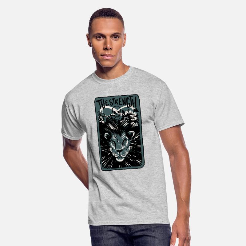 The Strength Skeleton Skull Tarot Card