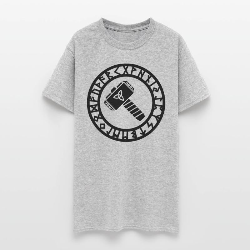 Thors Hammer, Runes, Triquetra, Mjolnir, Pagan