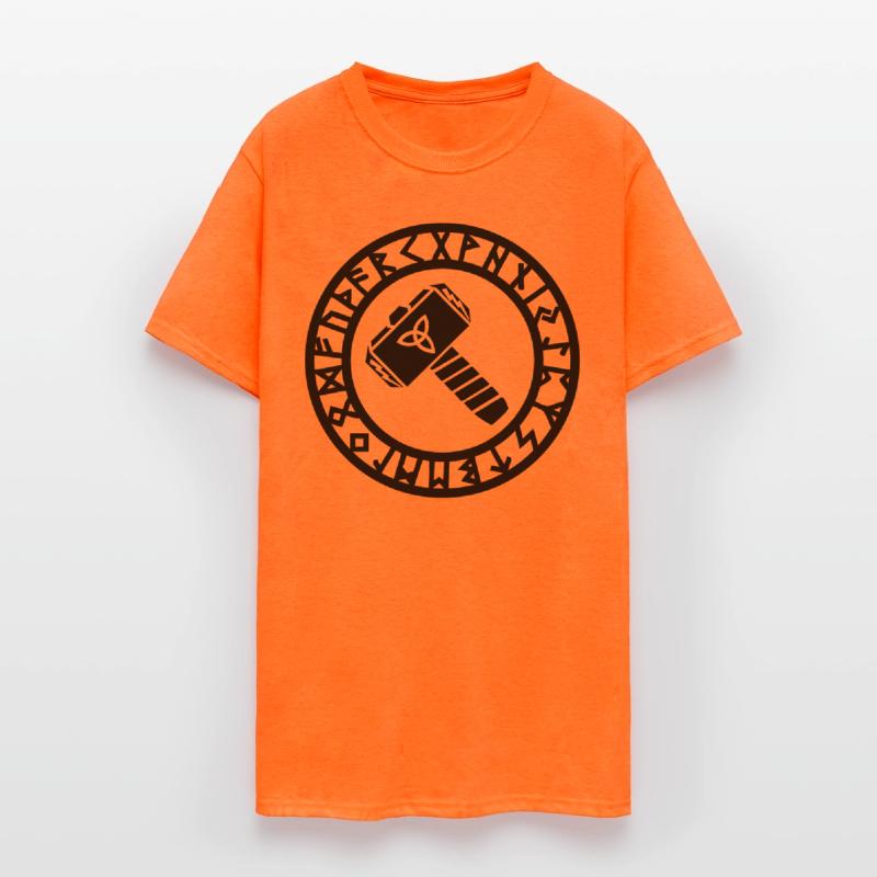 Thors Hammer, Runes, Triquetra, Mjolnir, Pagan