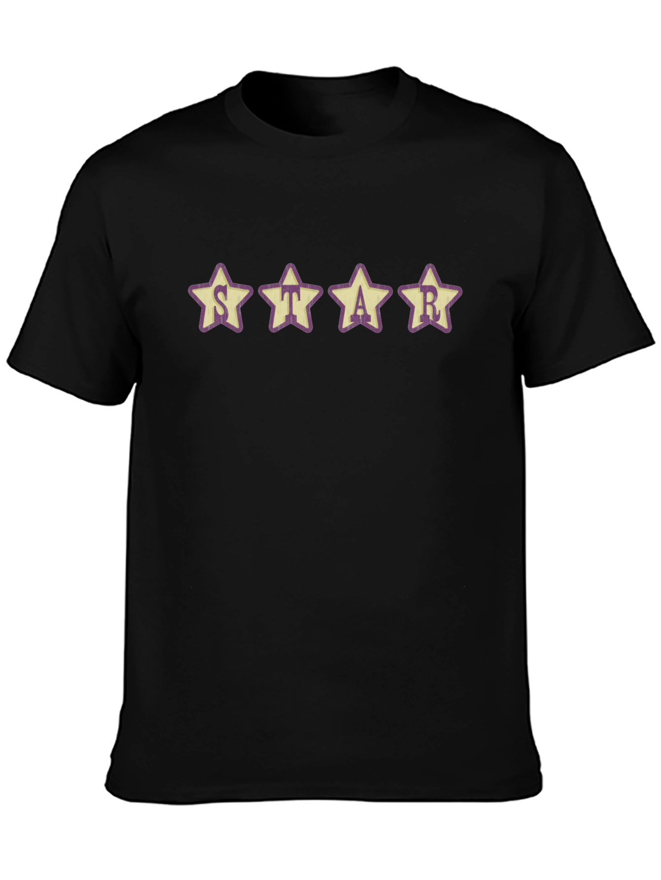 Star Graphic T-Shirt - Casual Crew Neck Tee