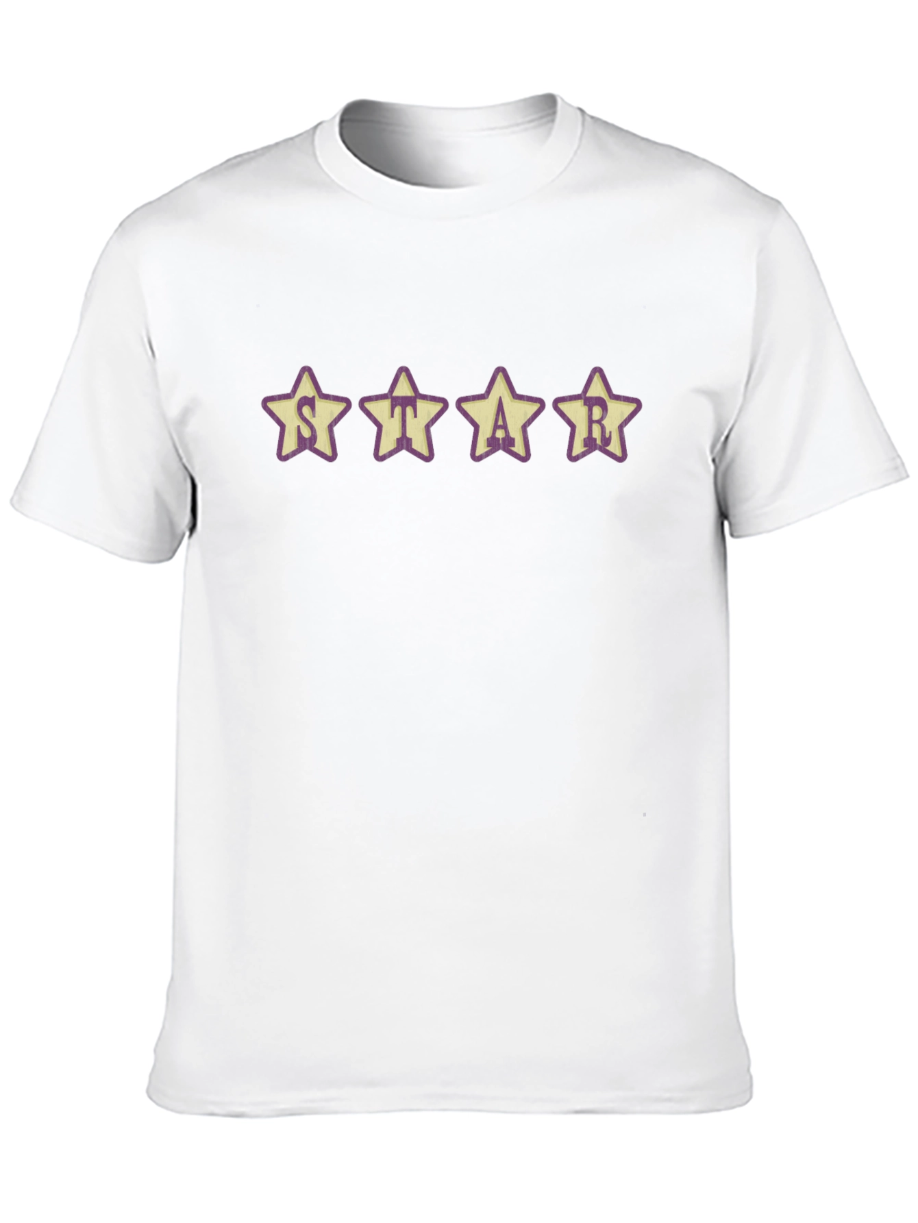 Star Graphic T-Shirt - Casual Crew Neck Tee