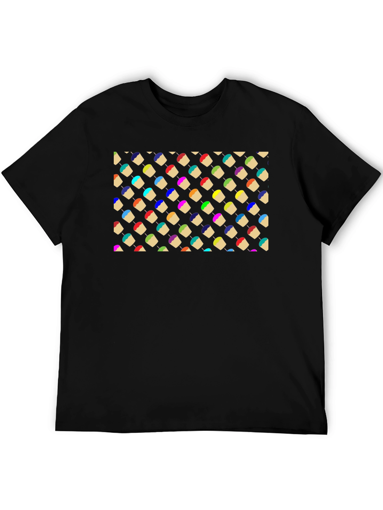 Colorful Cupcake Patterned T-Shirt