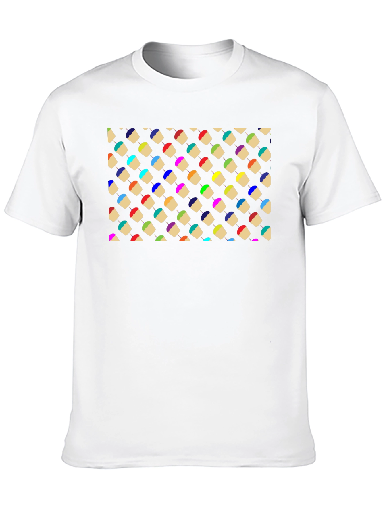 Colorful Cupcake Patterned T-Shirt