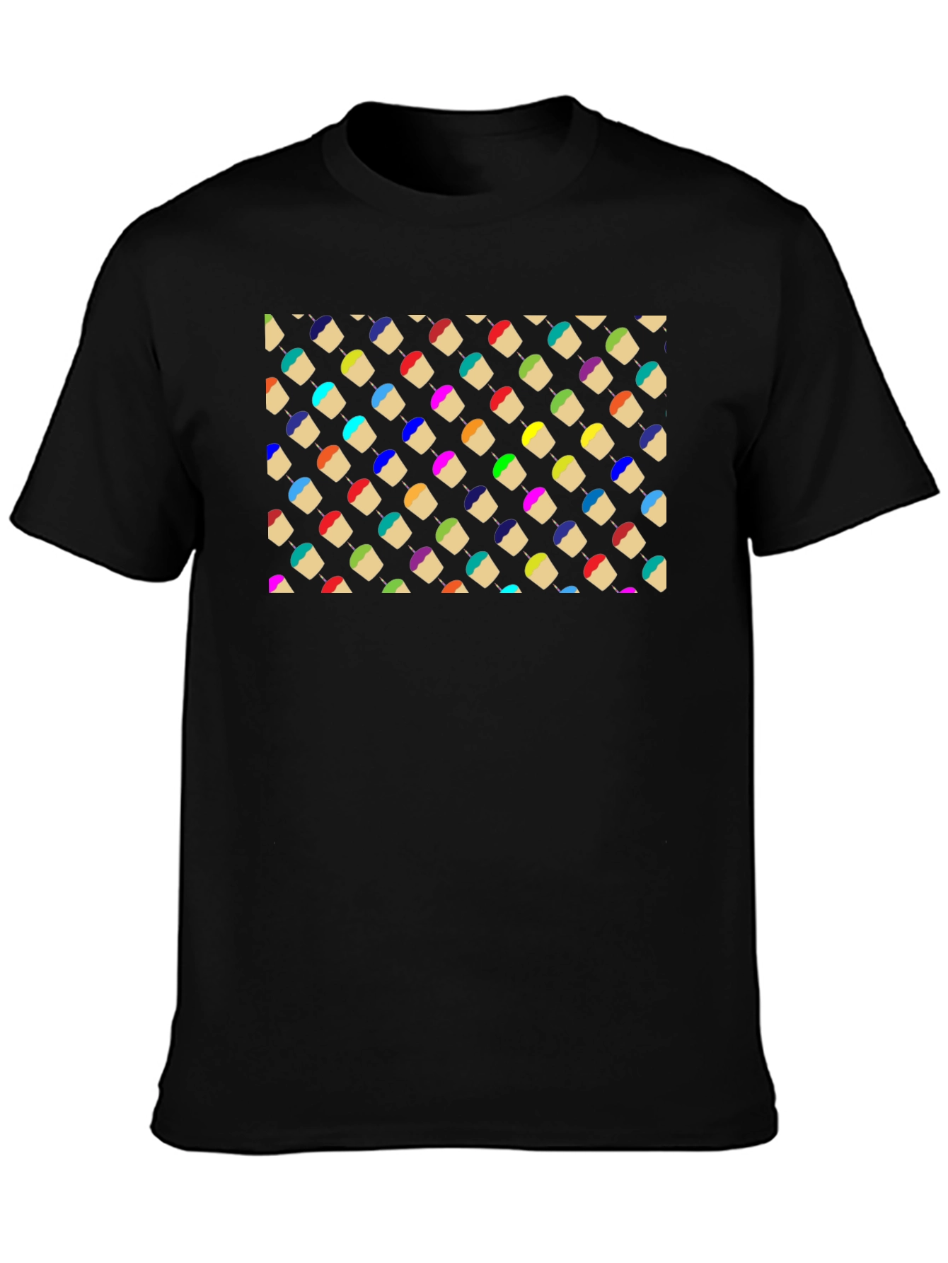 Colorful Cupcake Patterned T-Shirt