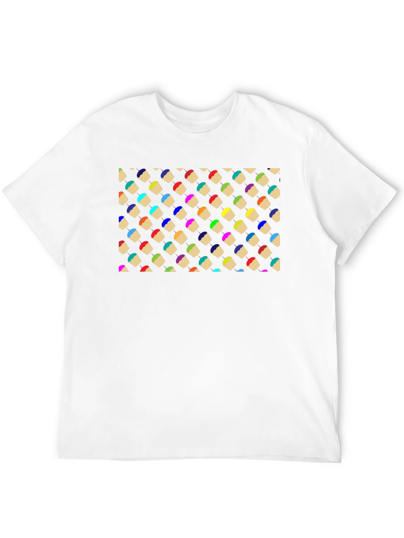 Colorful Cupcake Patterned T-Shirt