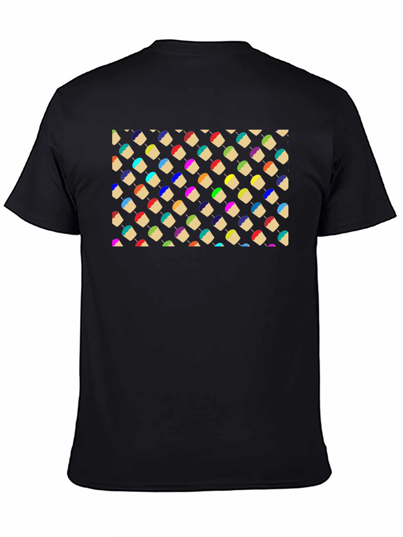 Colorful Cupcake Patterned T-Shirt