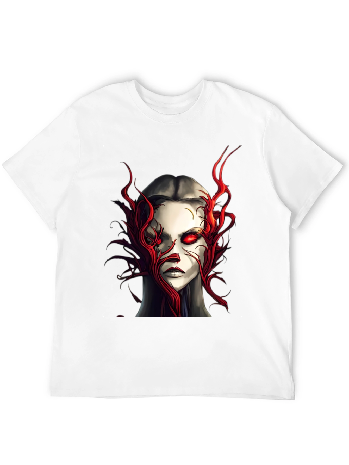Crimson Horror Graphic Tee - Dark Fantasy