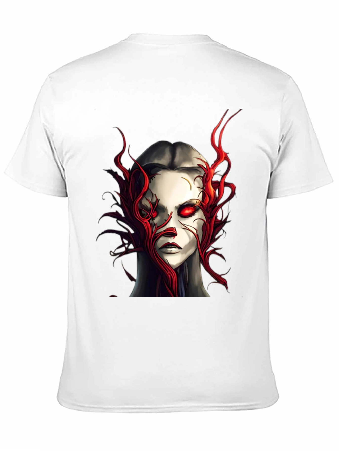 Crimson Horror Graphic Tee - Dark Fantasy