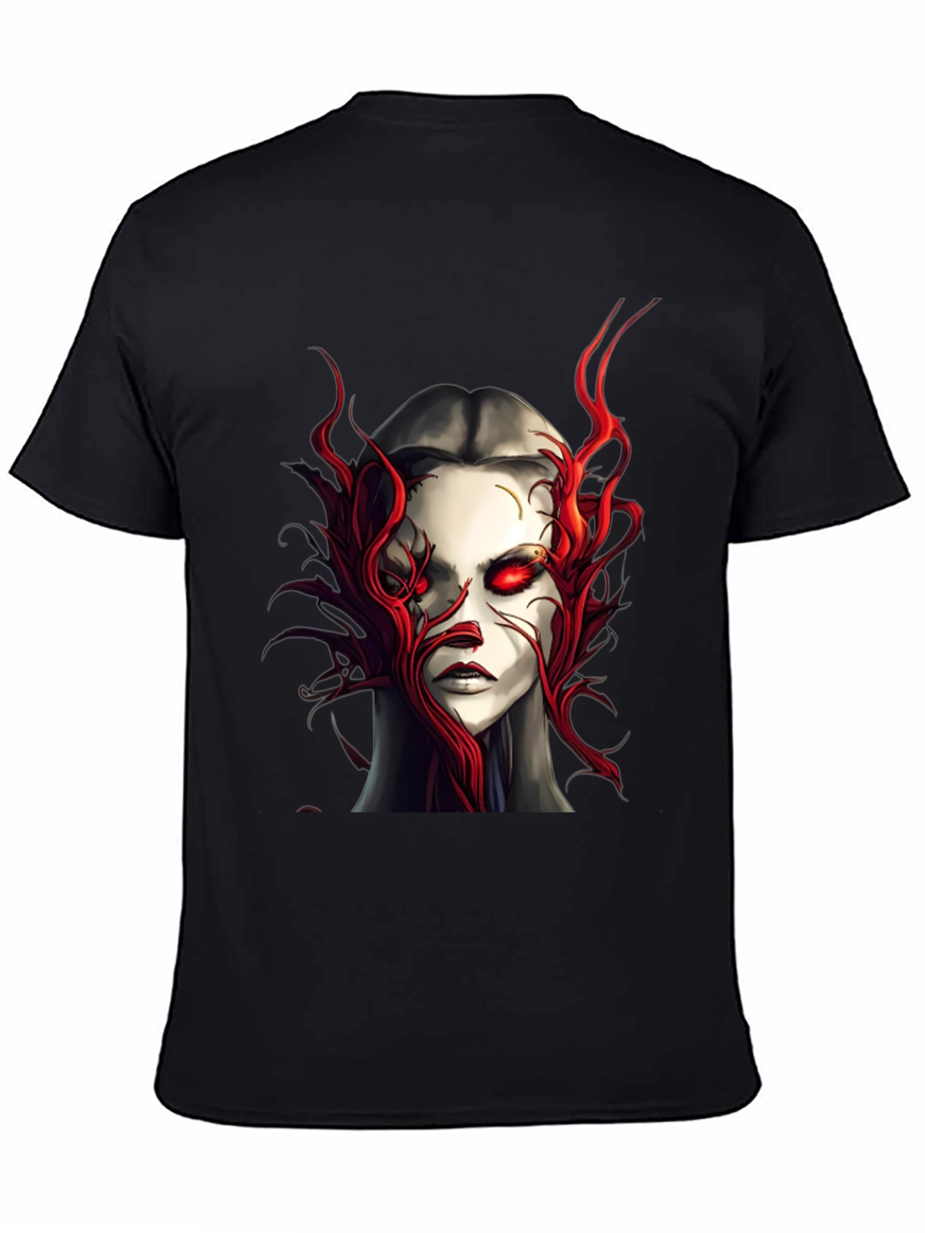 Crimson Horror Graphic Tee - Dark Fantasy