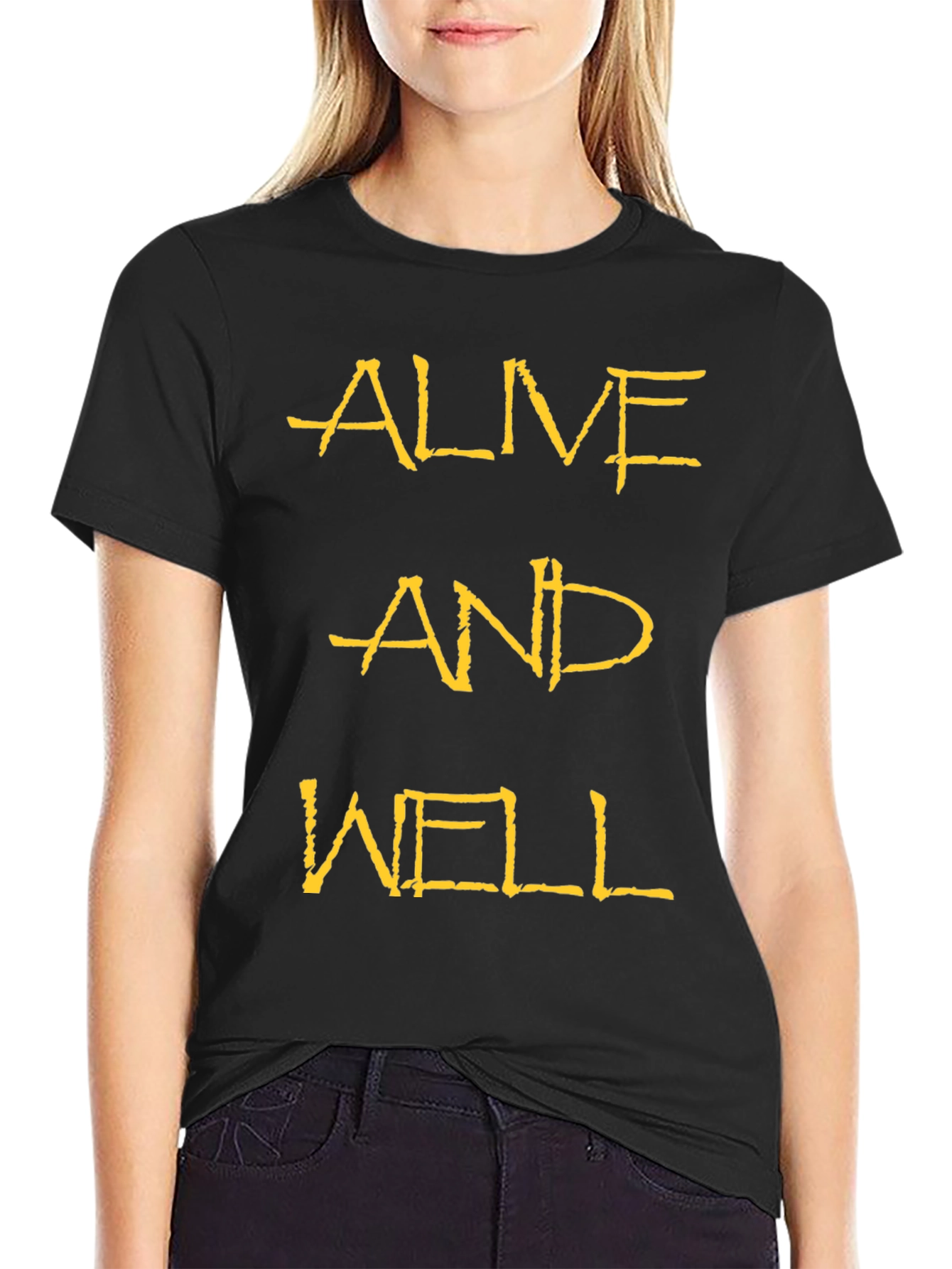 Alive and Well Graphic T-Shirt - Black