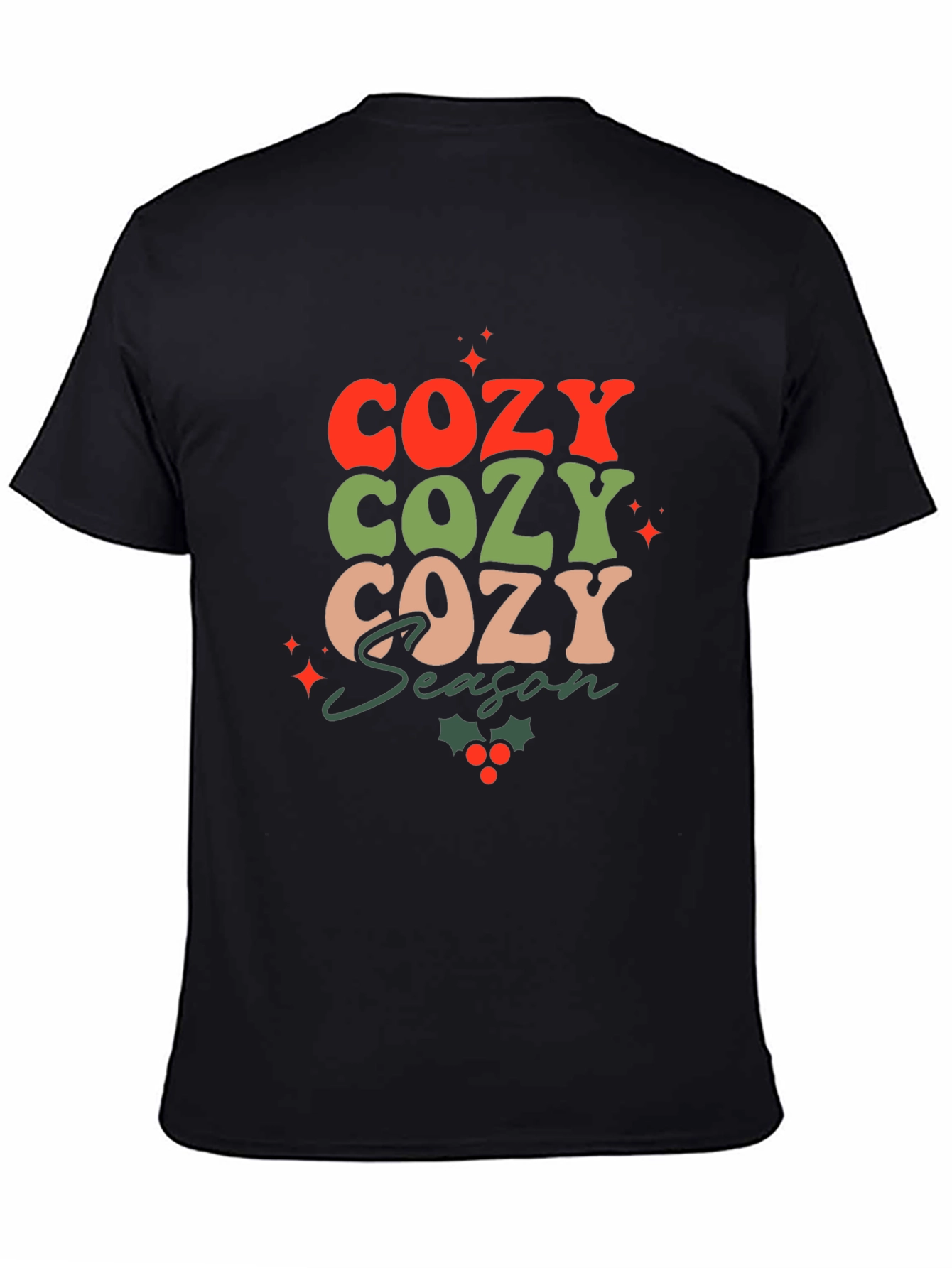 Cozy Season Graphic Tee - Black