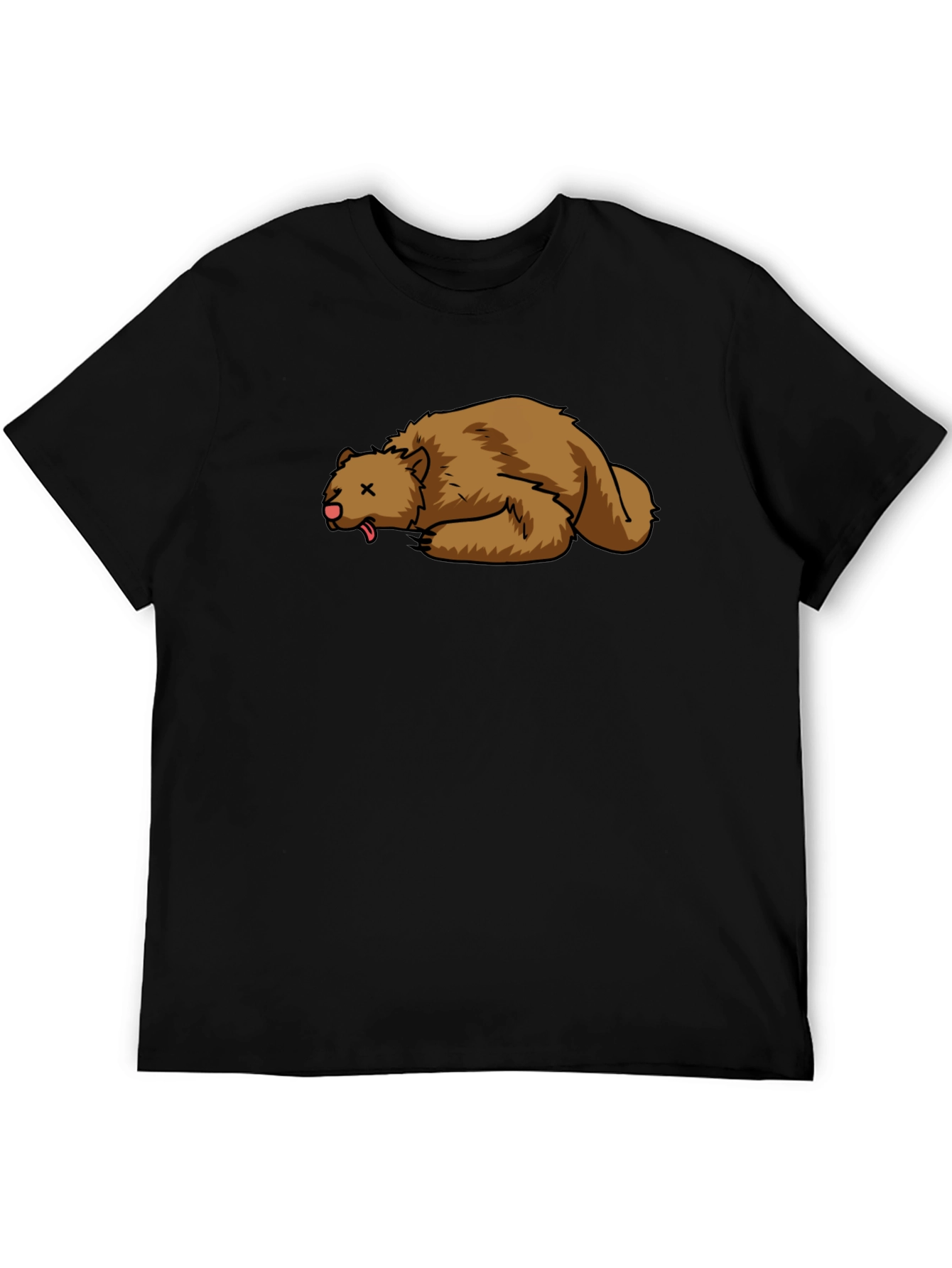 Cartoon Dead Bear T-Shirt - Soft Cotton Tee