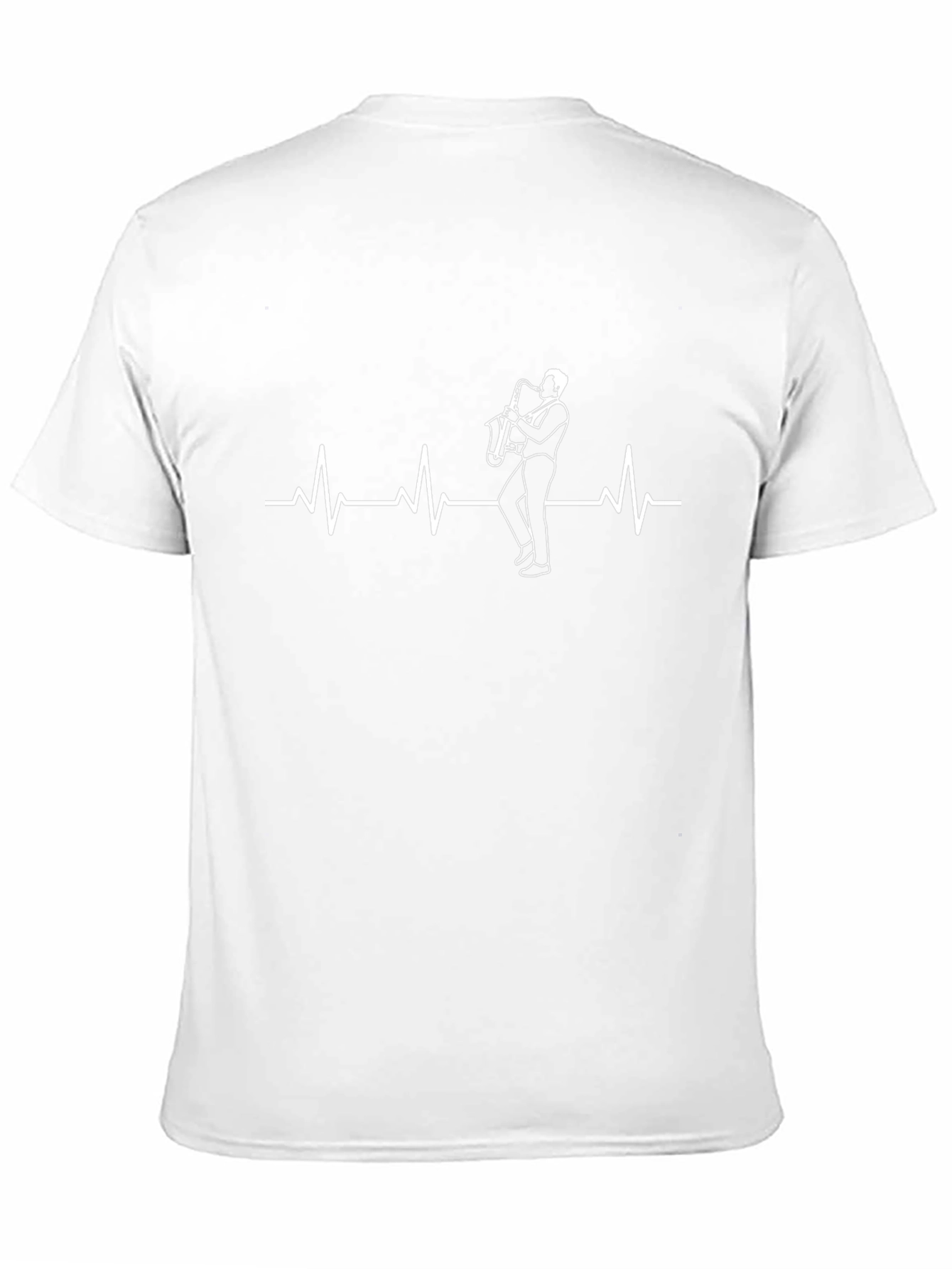 Saxophone Heartbeat T-Shirt - Musicians Essential