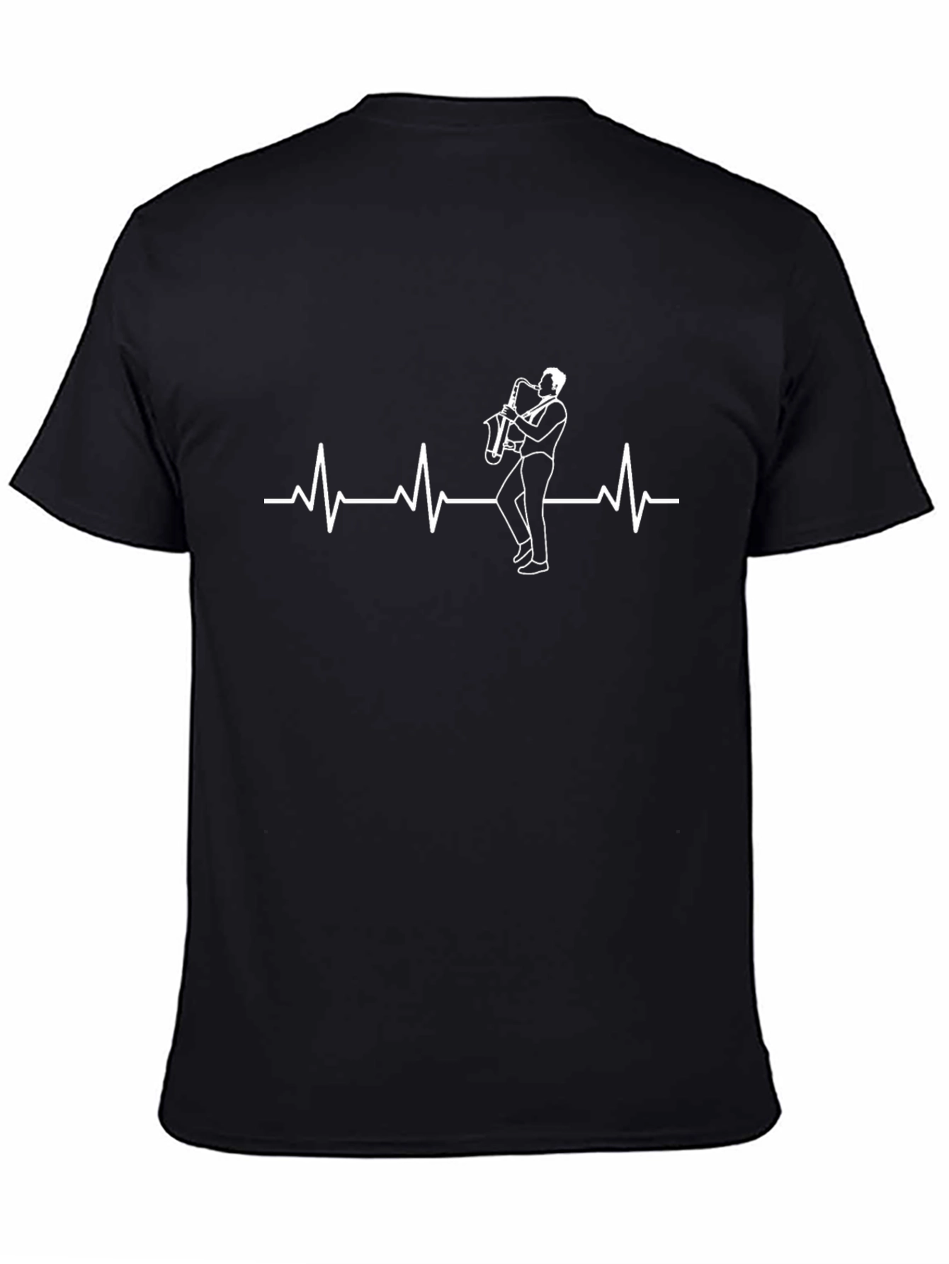Saxophone Heartbeat T-Shirt - Musicians Essential