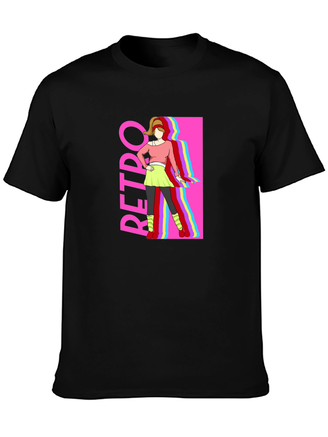 Retro Style Graphic Tee - 80s Fashion