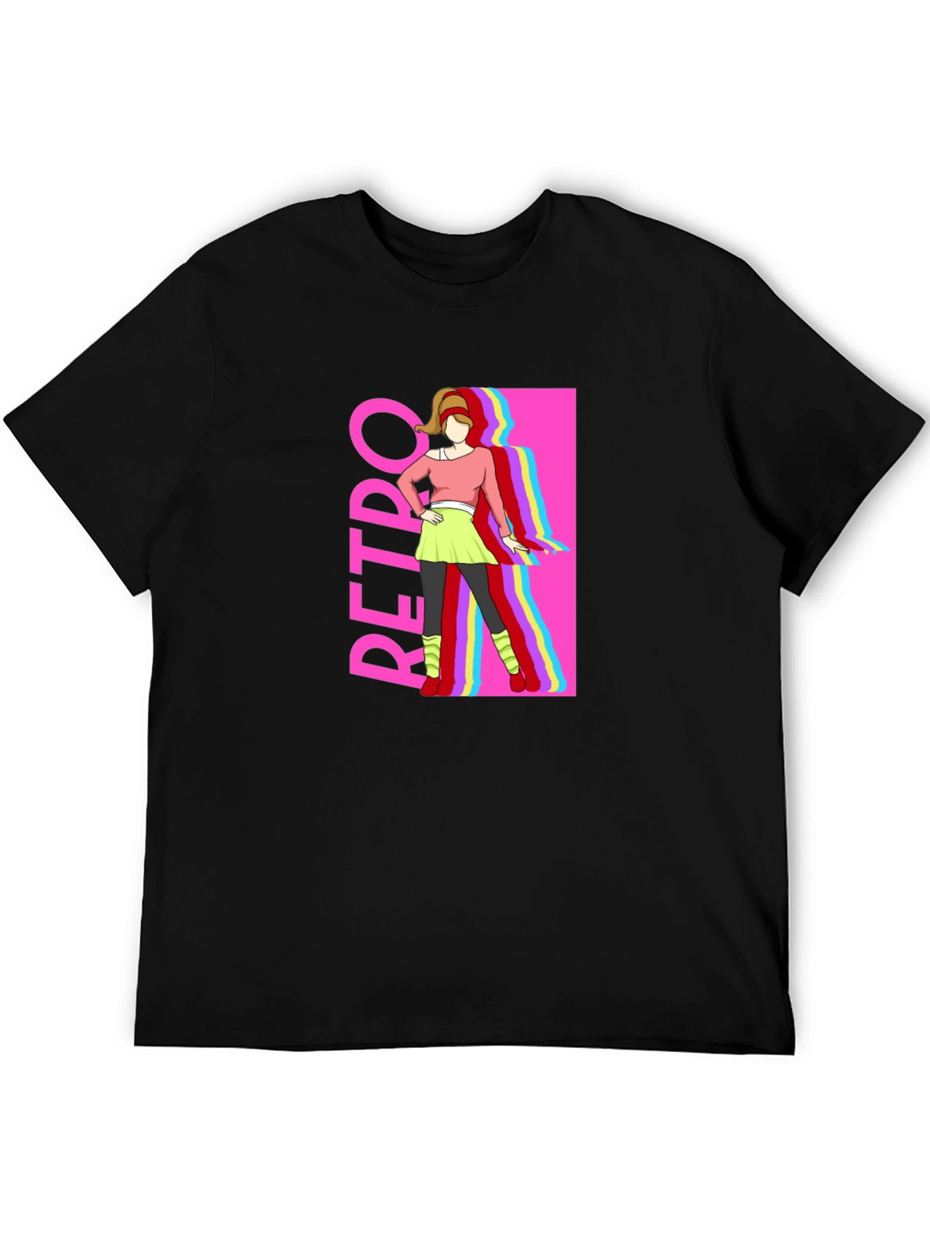 Retro Style Graphic Tee - 80s Fashion
