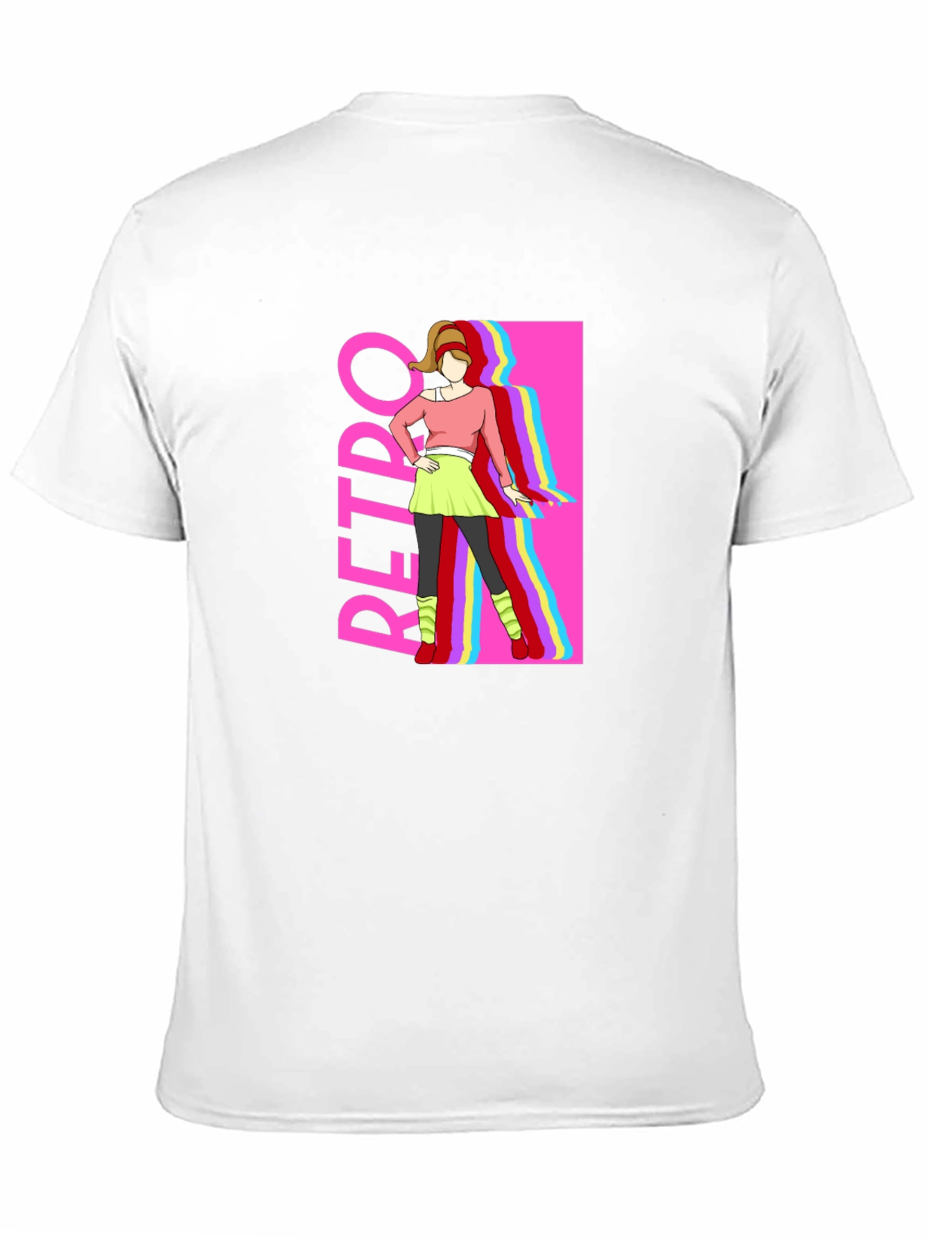 Retro Style Graphic Tee - 80s Fashion