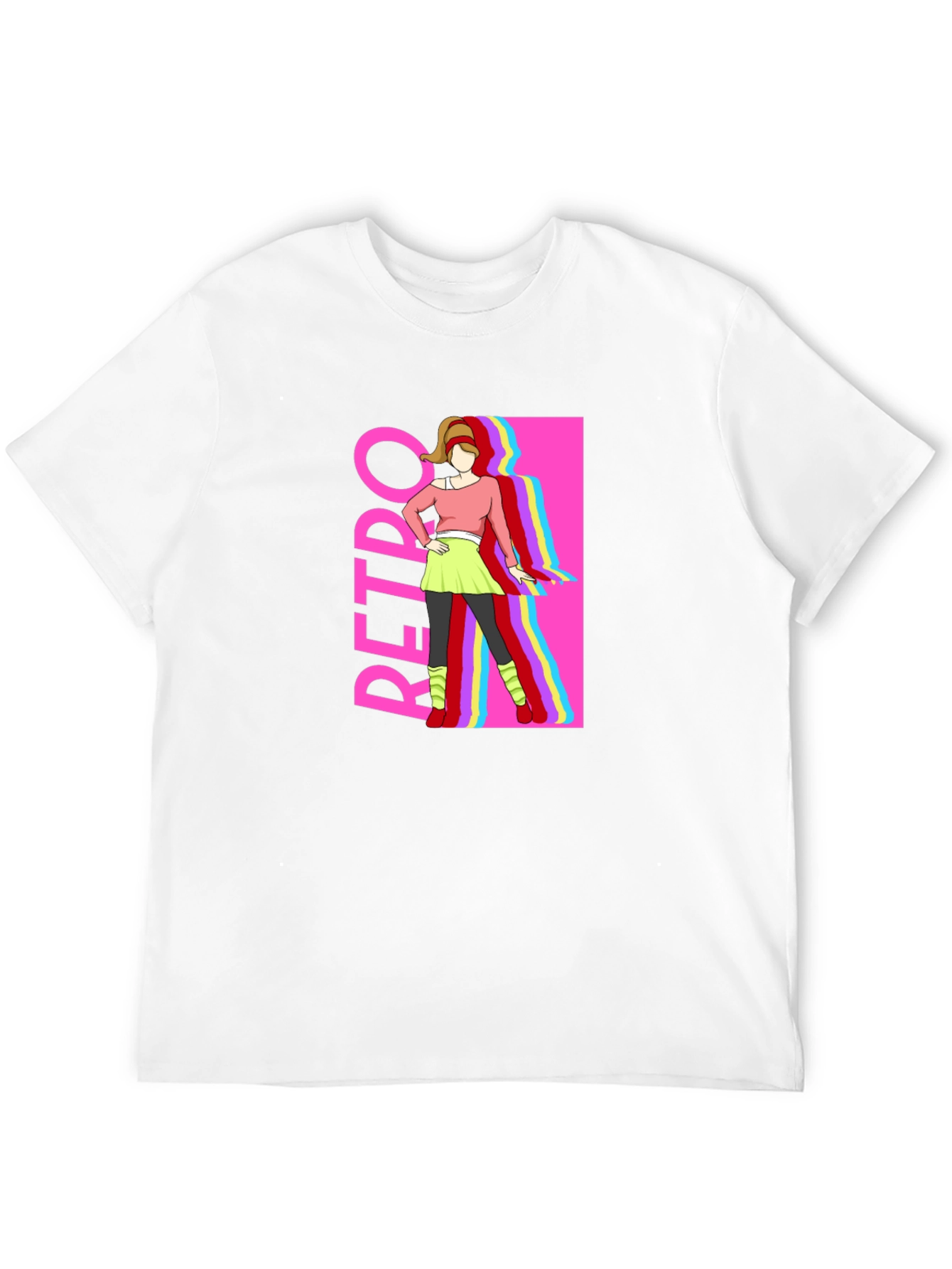 Retro Style Graphic Tee - 80s Fashion