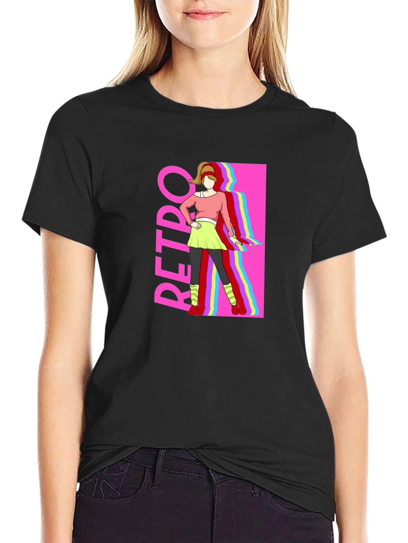 Retro Style Graphic Tee - 80s Fashion