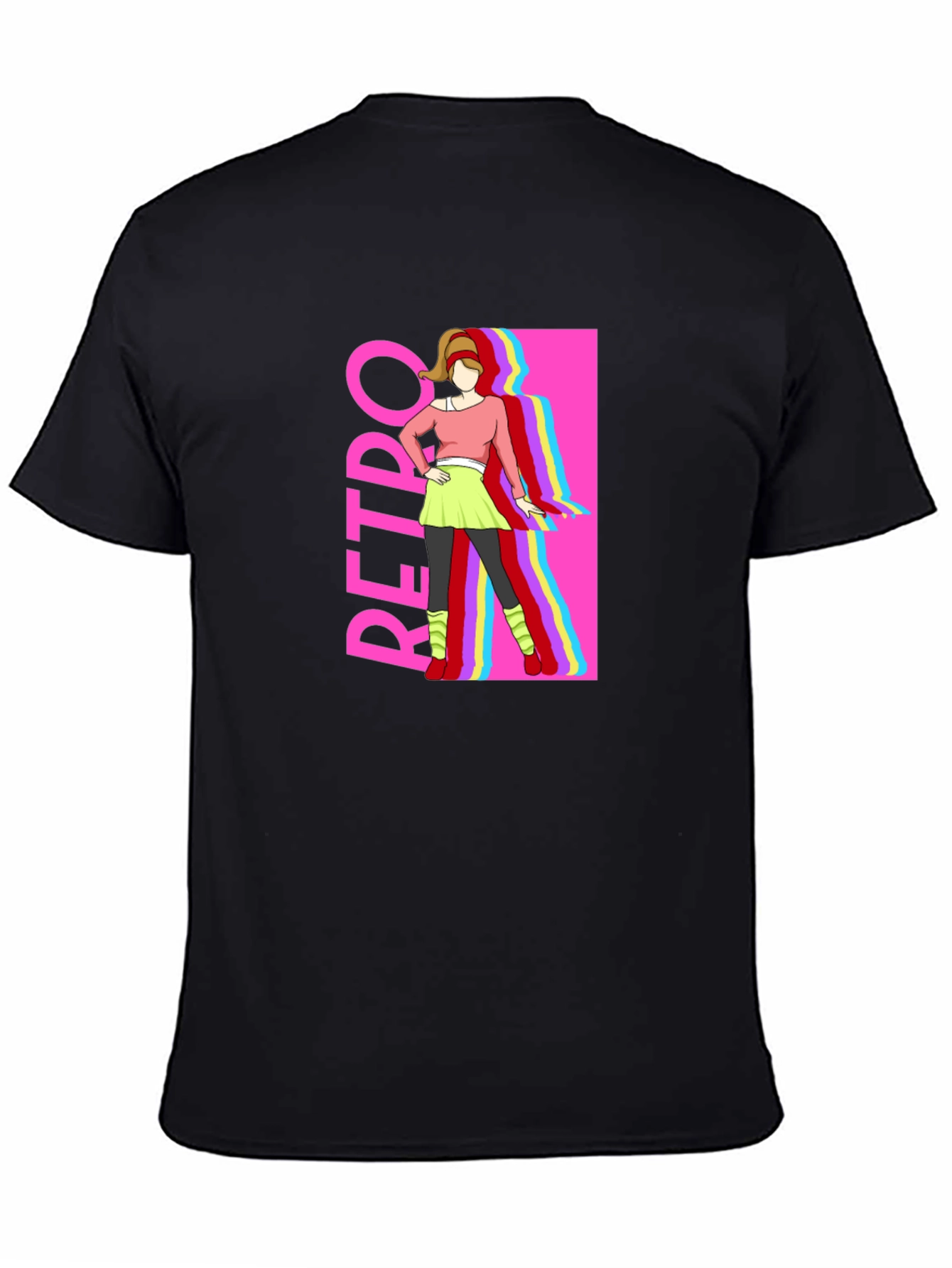 Retro Style Graphic Tee - 80s Fashion