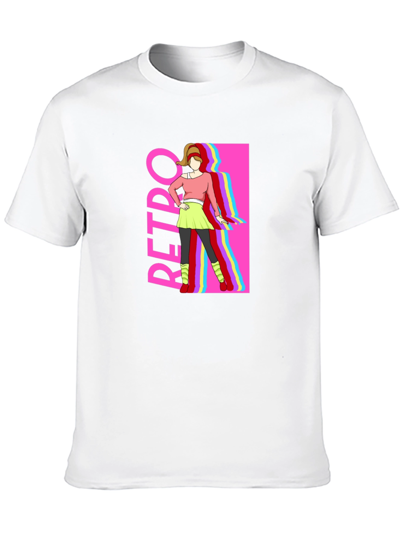 Retro Style Graphic Tee - 80s Fashion