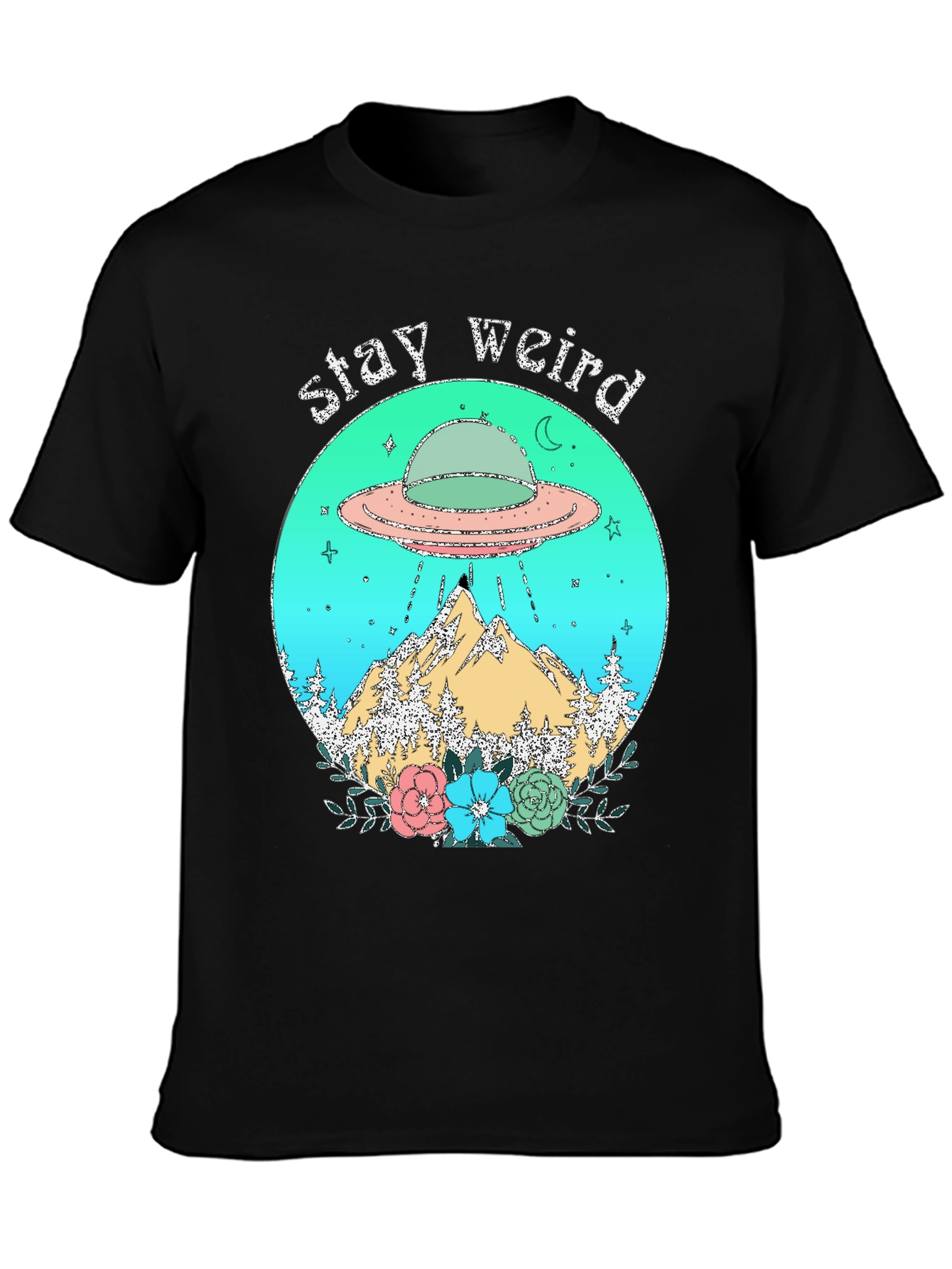 Stay Weird UFO Graphic Tee
