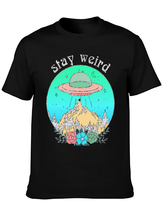 Stay Weird UFO Graphic Tee