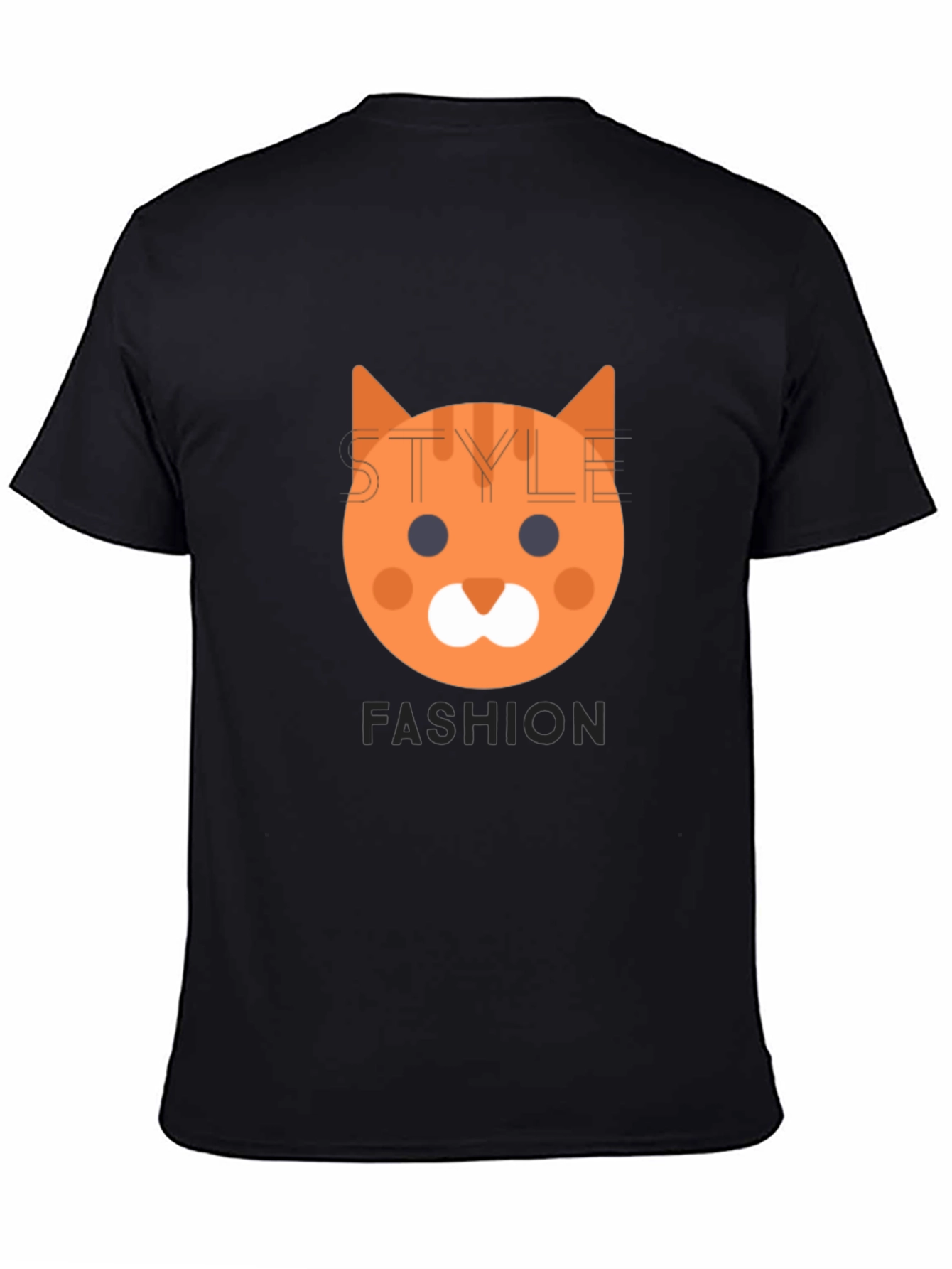 Fun Cat Face Graphic Tee - Style & Fashion