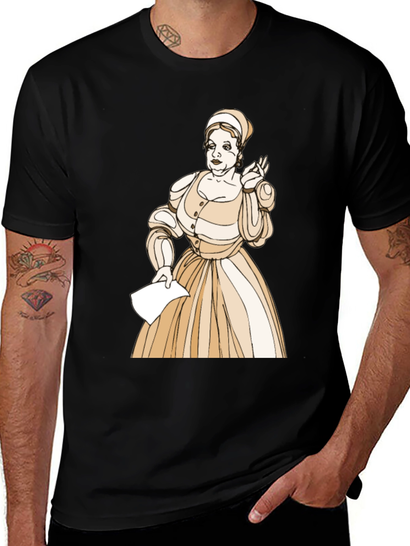Literary Figure T-Shirt - Black