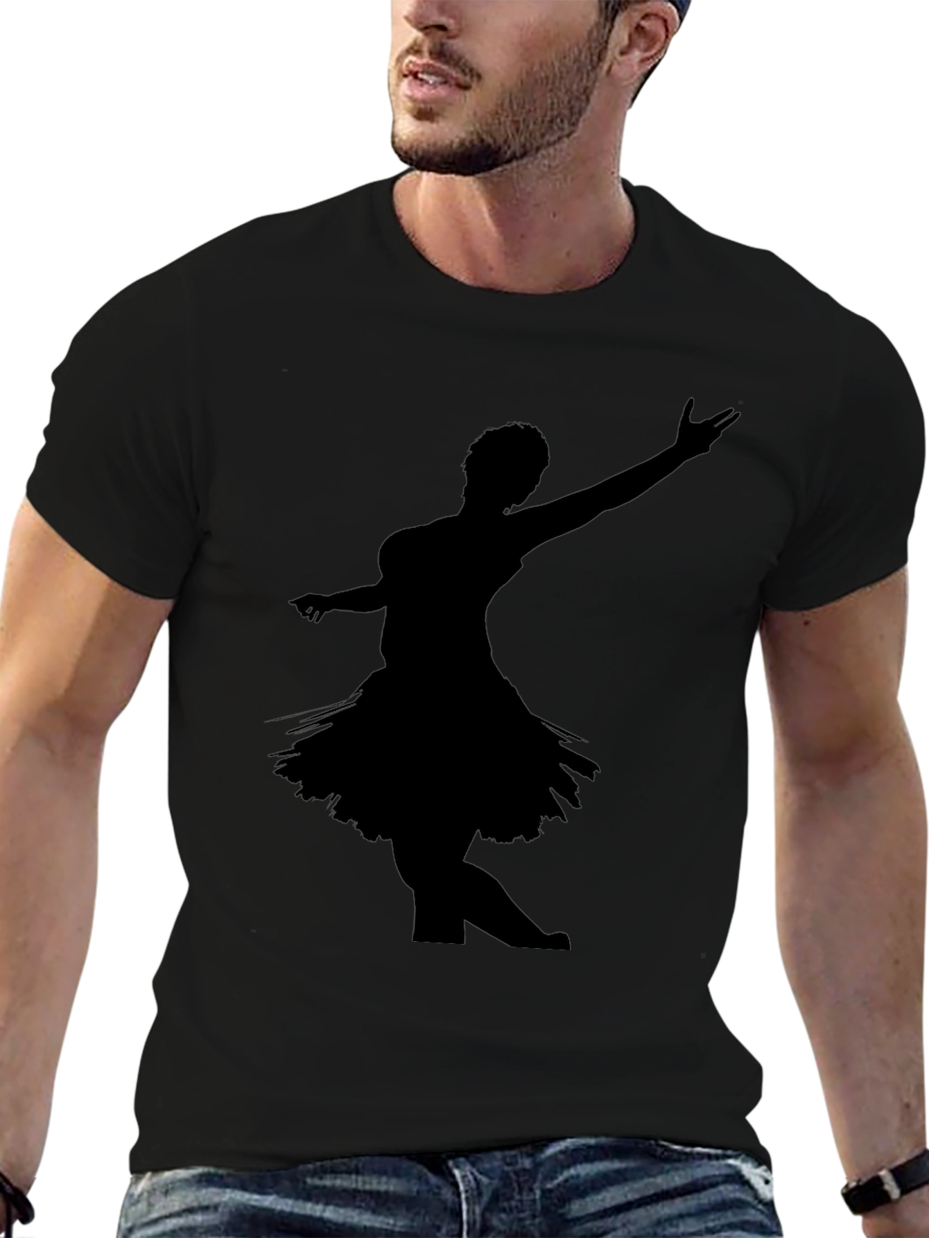 Dancing Silhouette Black T-Shirt
