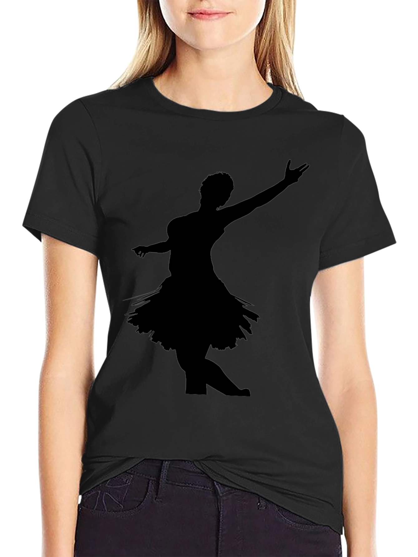 Dancing Silhouette Black T-Shirt