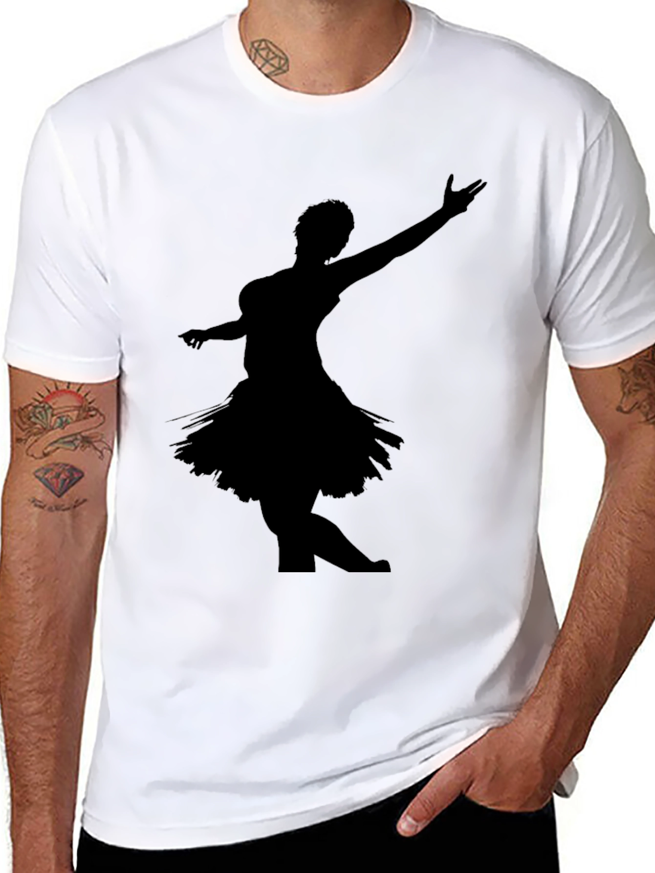 Dancing Silhouette Black T-Shirt