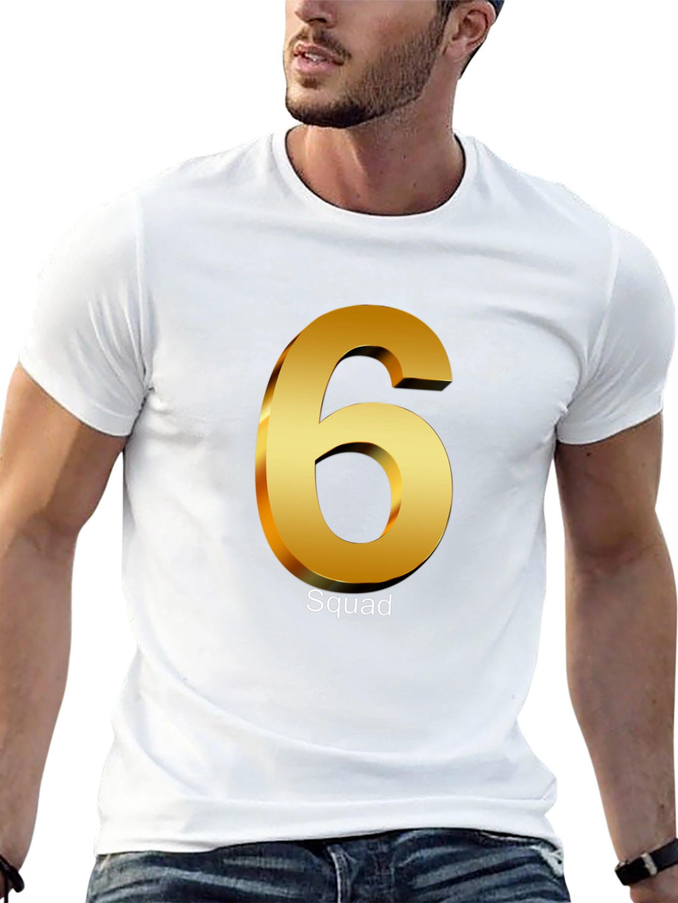 Squad 6 T-Shirt - Black Cotton Tee