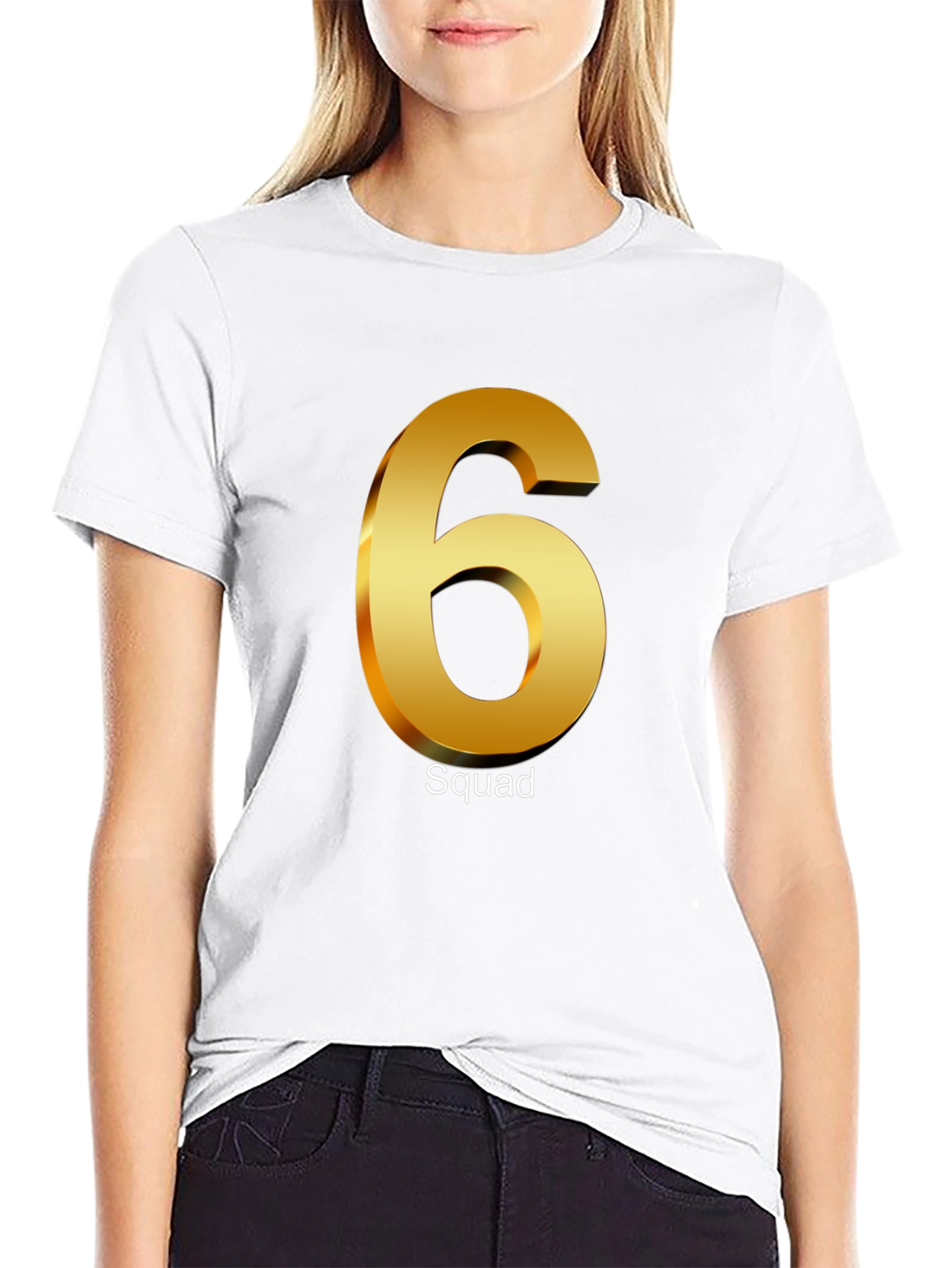 Squad 6 T-Shirt - Black Cotton Tee