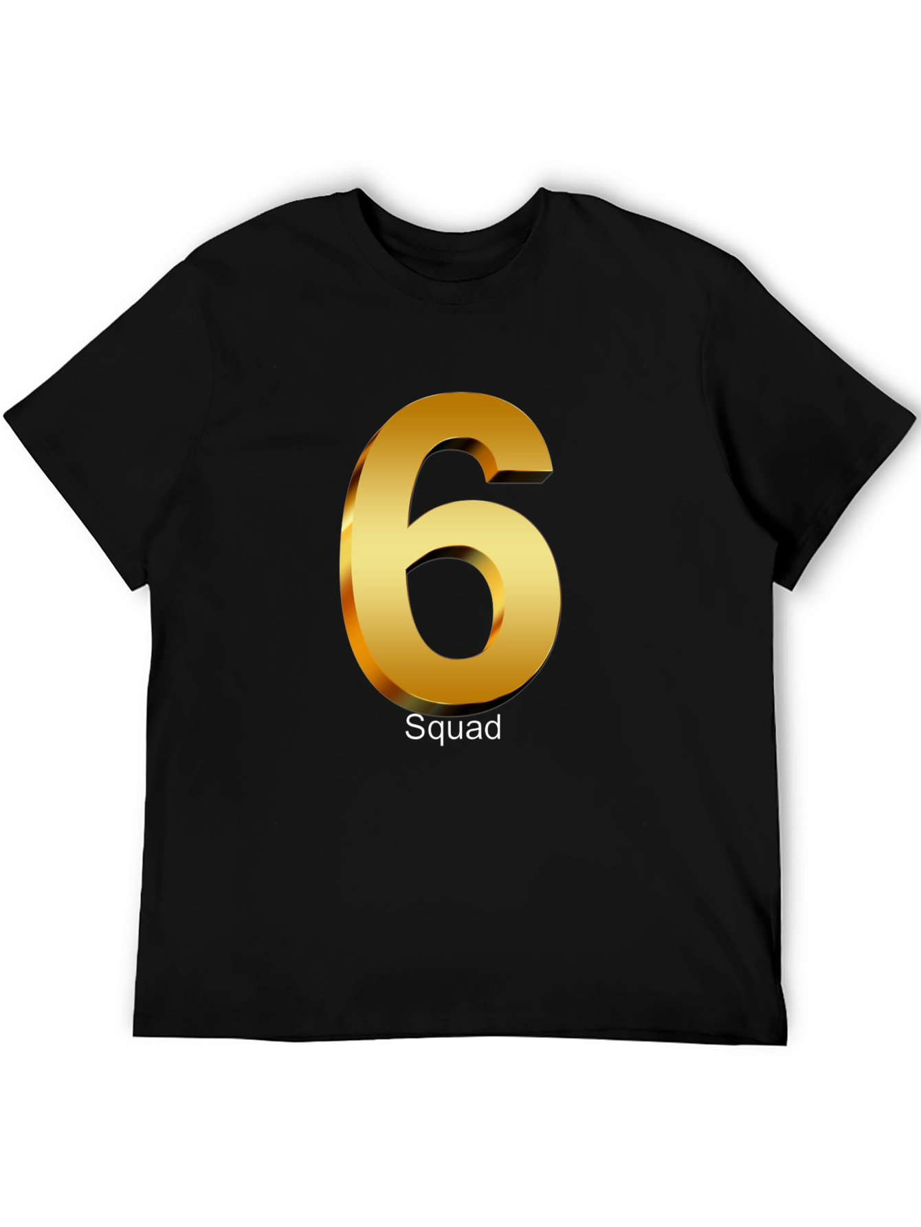 Squad 6 T-Shirt - Black Cotton Tee