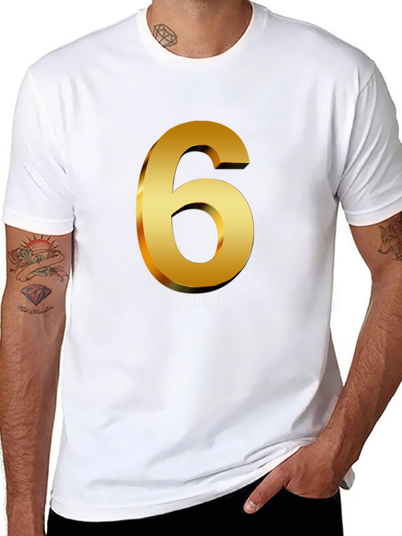 Squad 6 T-Shirt - Black Cotton Tee