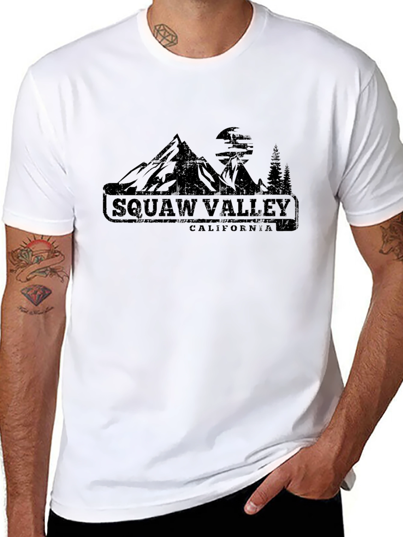 Squaw Valley California Tee - Mountain Graphic T-Shirt