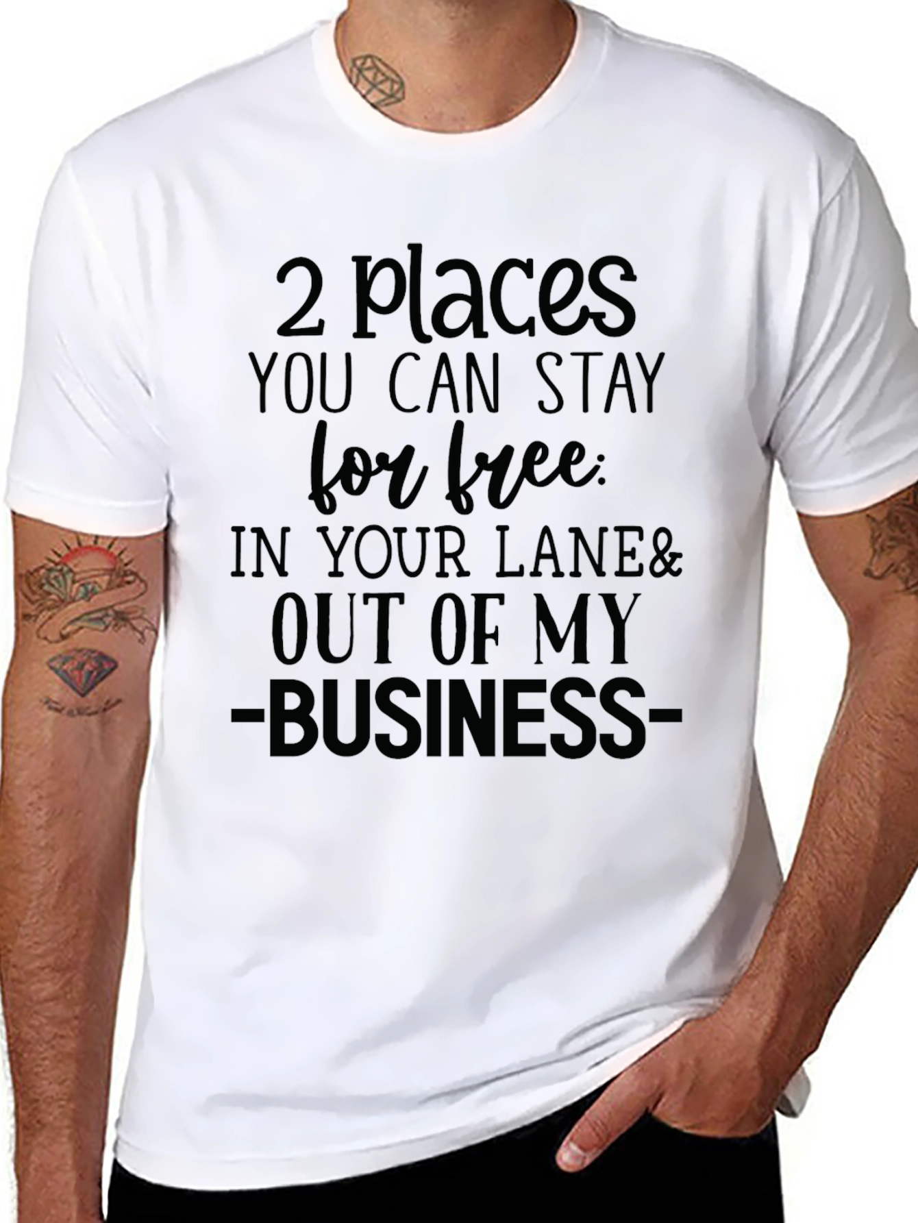 Stay Out of My Business Graphic Tee