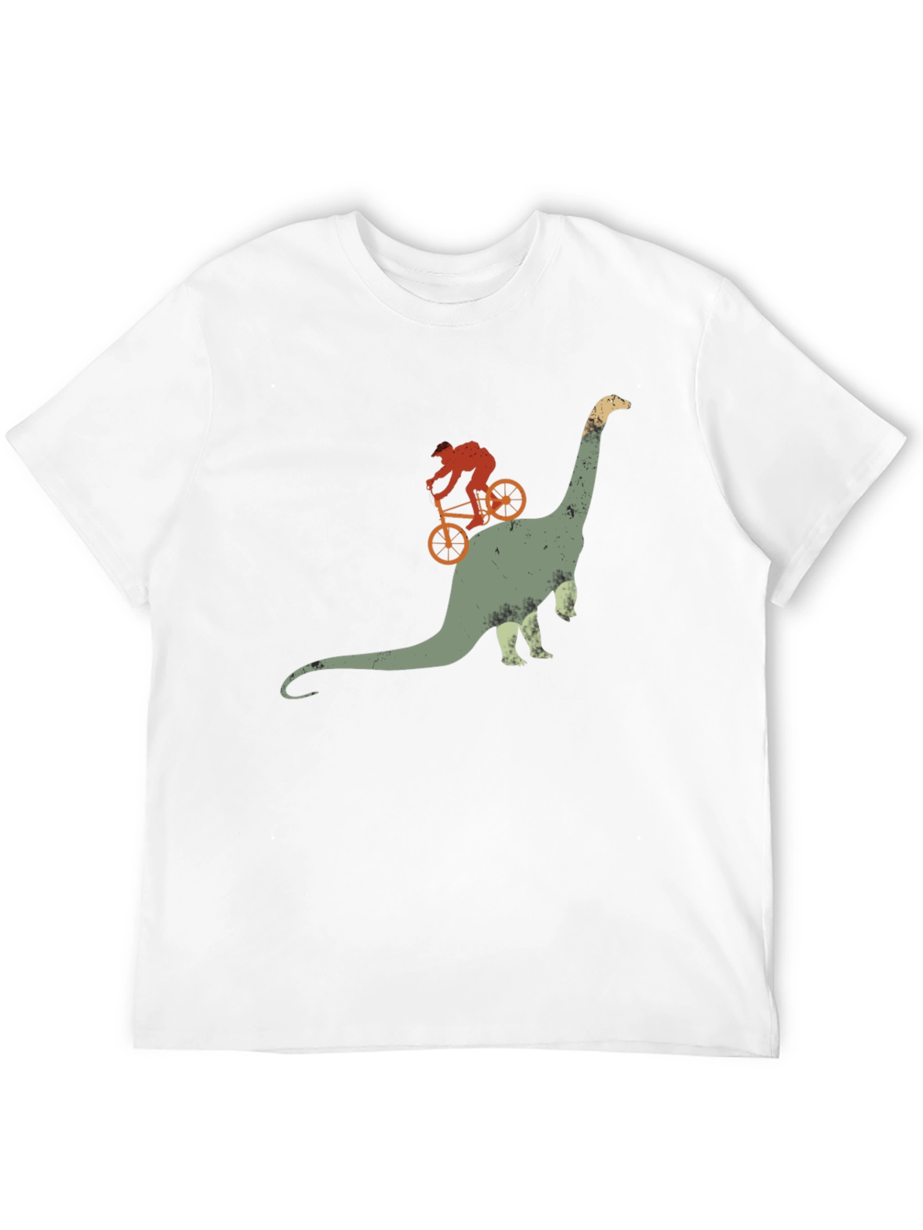 Dino Rider Tee - Biking Dinosaur Graphic T-Shirt