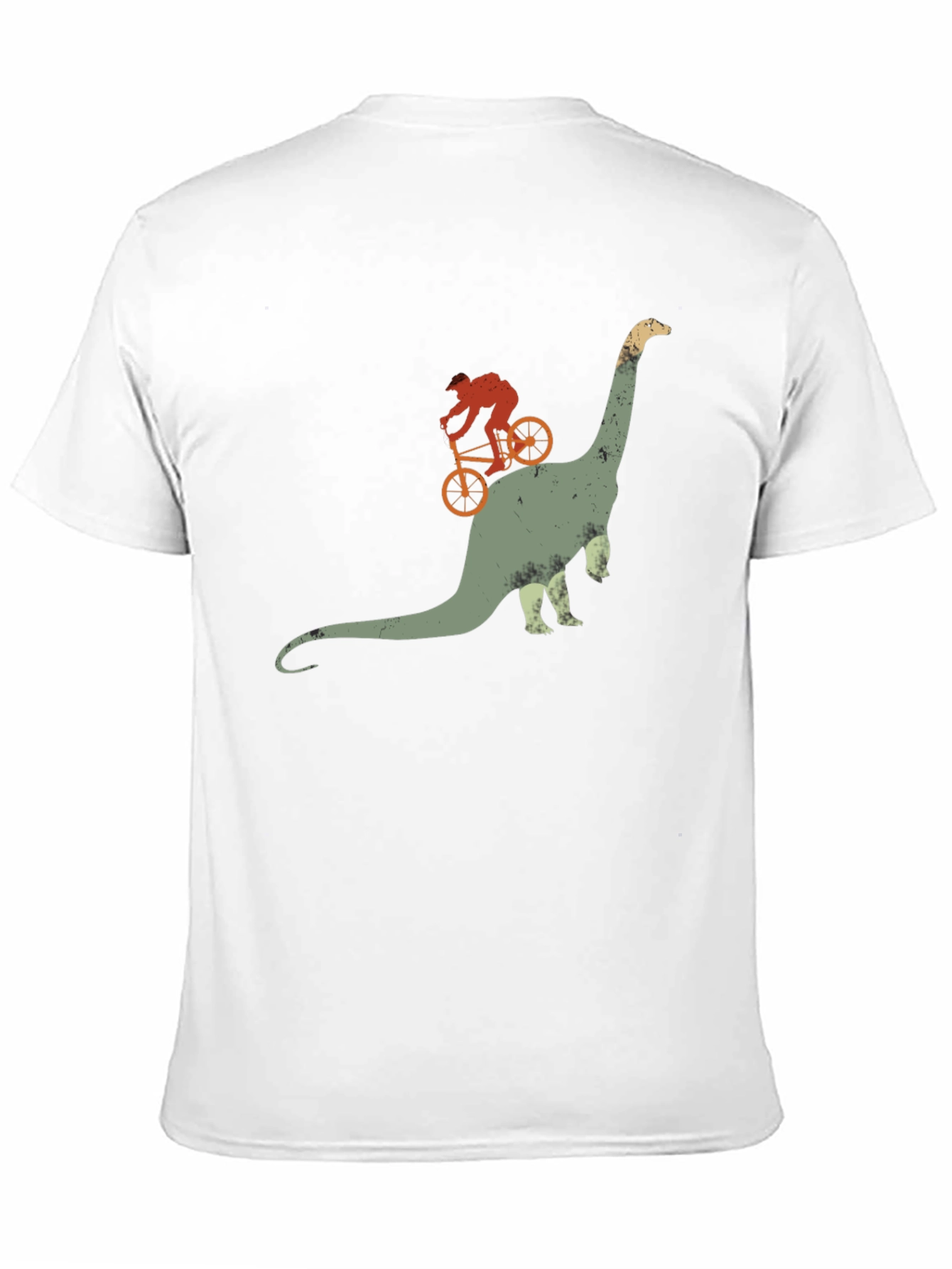 Dino Rider Tee - Biking Dinosaur Graphic T-Shirt