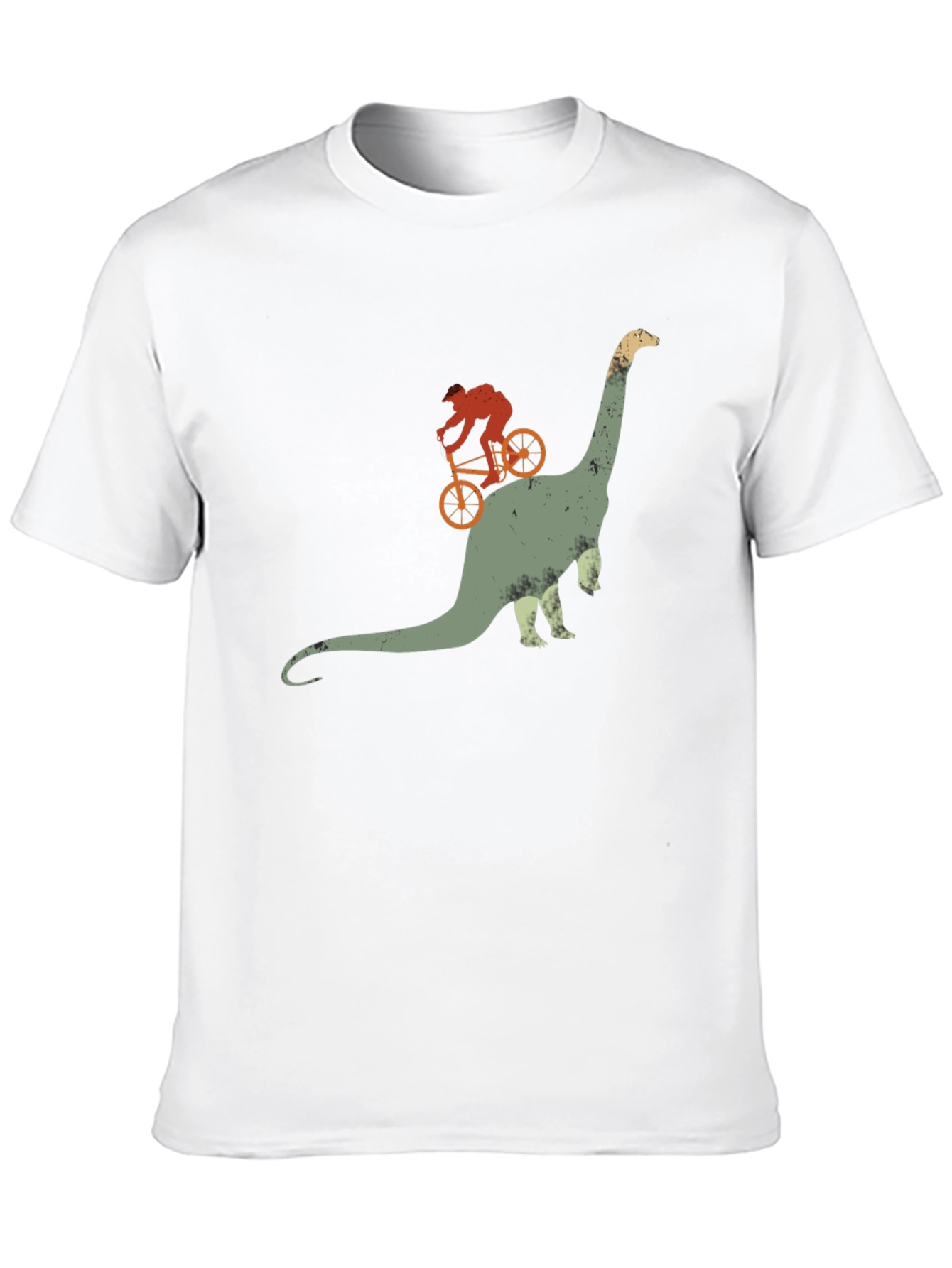 Dino Rider Tee - Biking Dinosaur Graphic T-Shirt