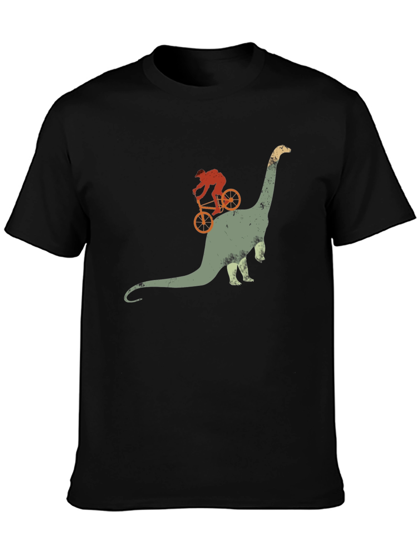 Dino Rider Tee - Biking Dinosaur Graphic T-Shirt