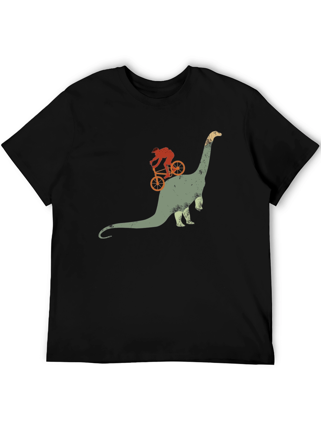 Dino Rider Tee - Biking Dinosaur Graphic T-Shirt
