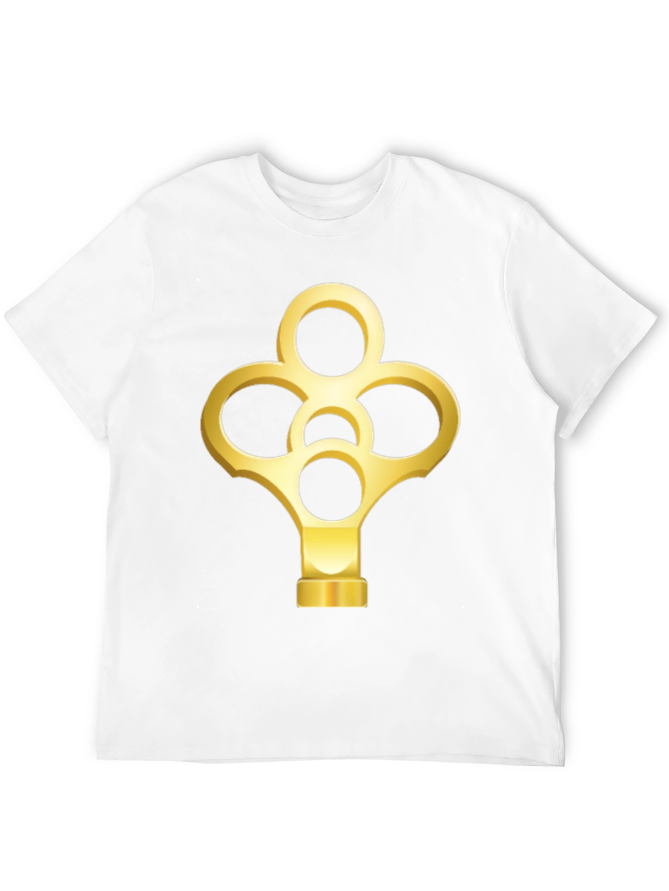 Golden Key Graphic Black T-Shirt