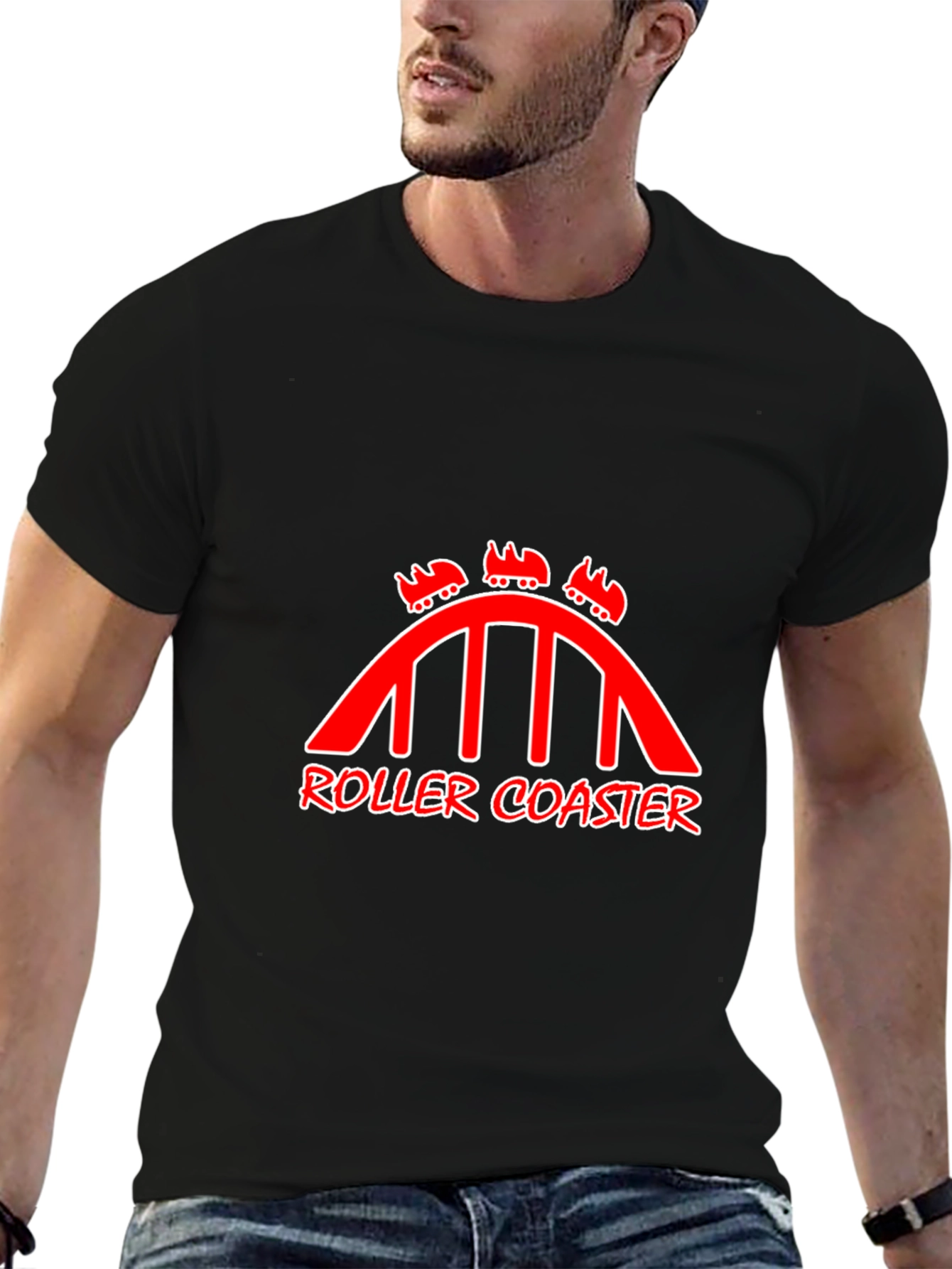 Roller Coaster Graphic Tee - Thrill Ride Style