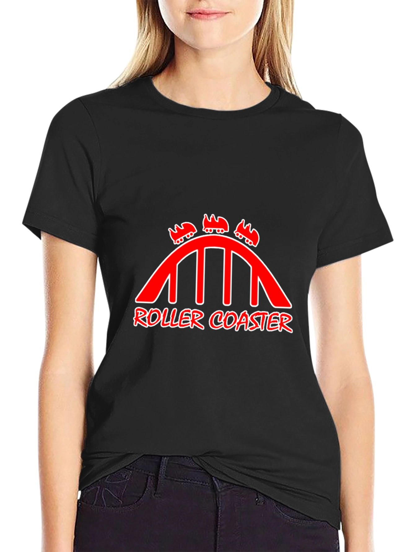 Roller Coaster Graphic Tee - Thrill Ride Style